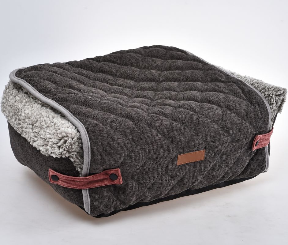 Estera desprendible desmontable de Flip Cover Comfortable Pet Bed Grey Dog Sofa Cushion With