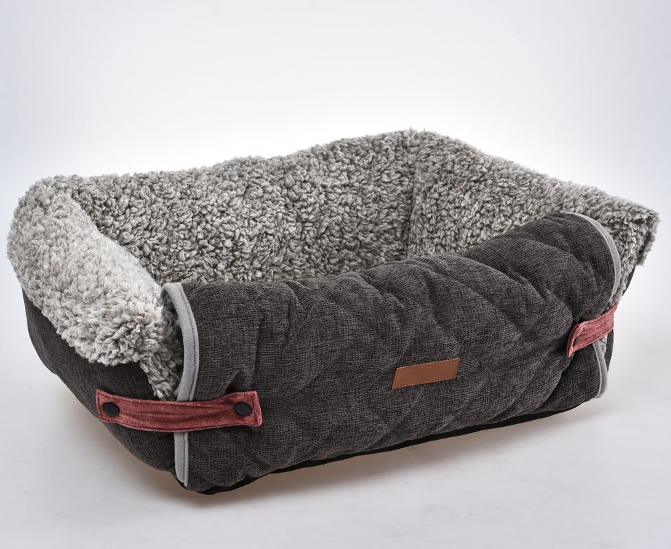Estera desprendible desmontable de Flip Cover Comfortable Pet Bed Grey Dog Sofa Cushion With