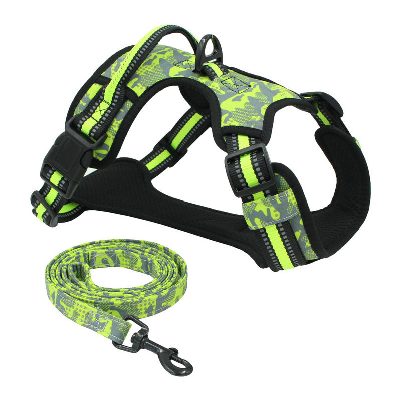 El aire suave respirable reflexivo de moda Mesh Chest Strap Traction Rope fijó perros concede el correo