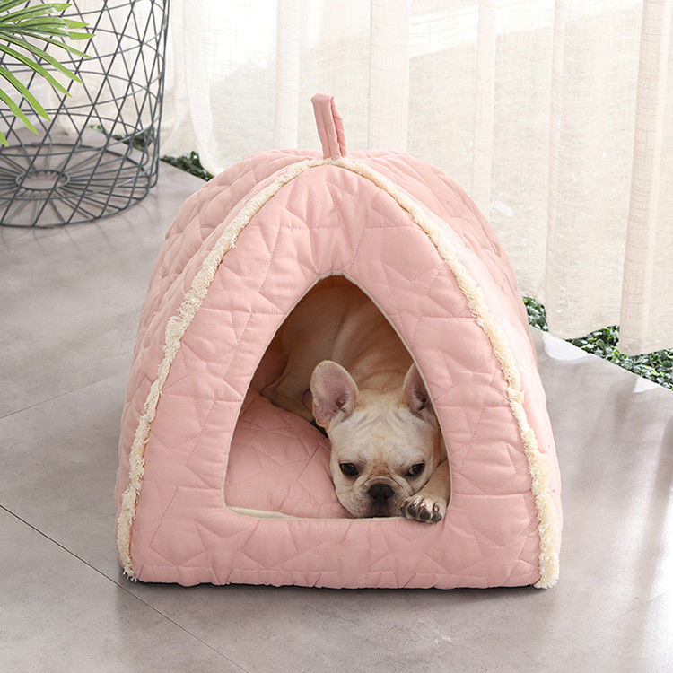Tienda del animal doméstico de la felpa con el iglú inferior Cat House Kennel del resbalón desmontable de Mat Dog Bed With Non de la cremallera