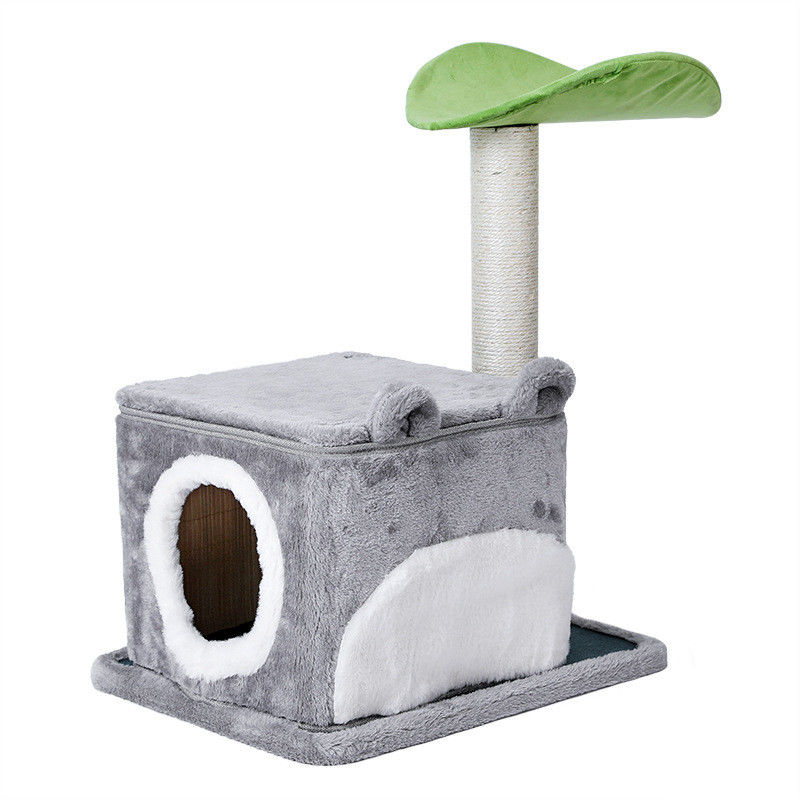 Nivel de lujo de Cat Climbing Frame Tree Multi de la seguridad con la cueva que rasguña el tamaño los 61*41*132cm de los postes M