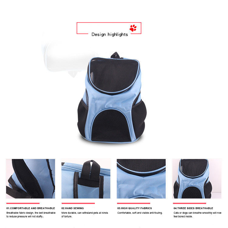Mochila cómoda del portador del perro de los gatos del viaje de la moda respirable
