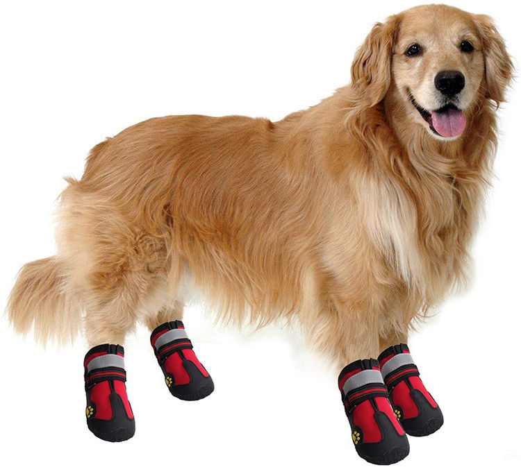 Botas que caminan del perro del bolso de Opp para los perros con el lenguado anti rugoso del resbalón de las tiras reflexivas