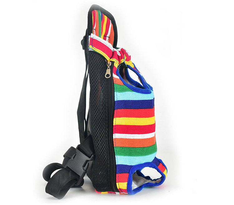 Piernas fuera de las manos Front Dog Carrier Backpack Travel ajustable libre para el pequeño perrito medio