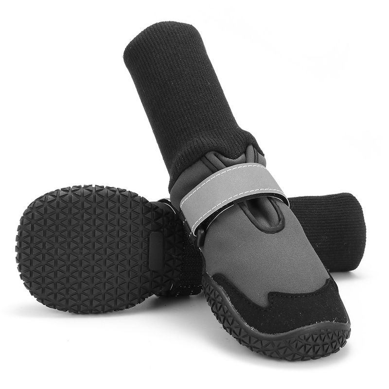 Botas antis Paw Protectors 190g del animal doméstico de la prenda impermeable del resbalón