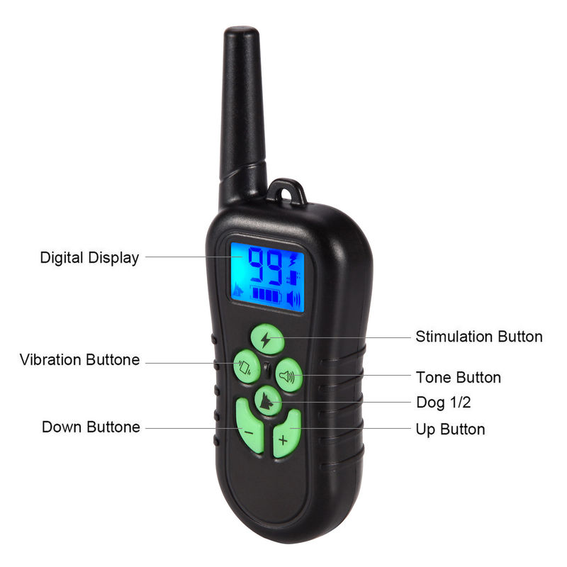 Cuello ajustable del entrenamiento del perro de choque de vibración del animal doméstico de los productos eléctricos del entrenamiento con 340g remoto