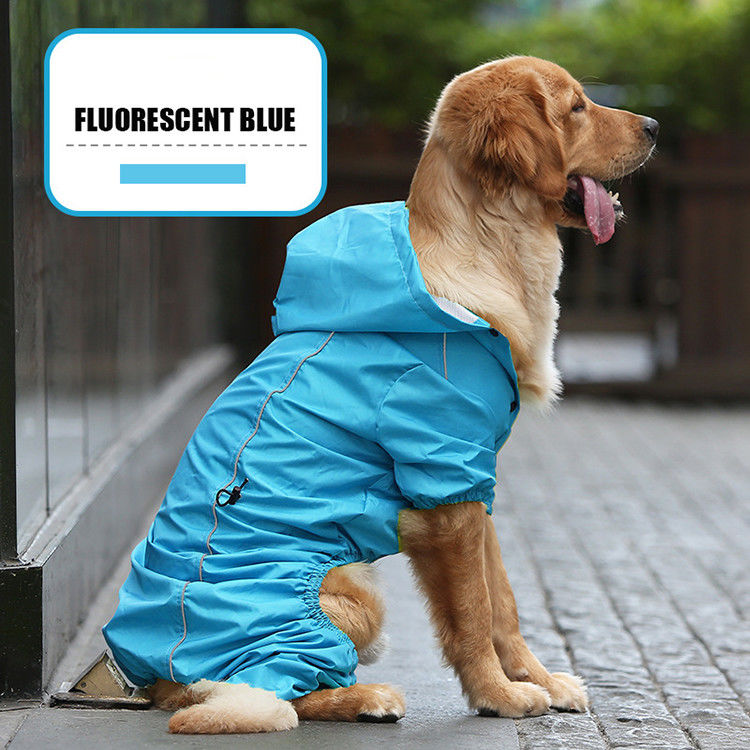 Traje reflexivo respirable caliente de la lluvia del perro del impermeable S-XXL del perro amarillo del invierno