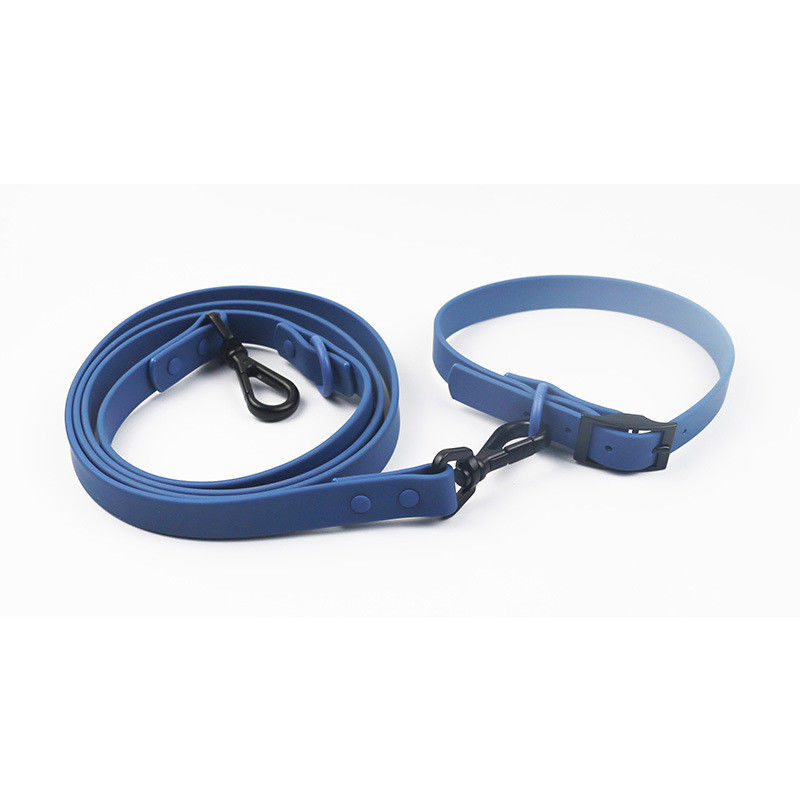 Prenda impermeable revestida de cuero suave durable exclusiva del sistema del cuello y del correo de perro del Pvc