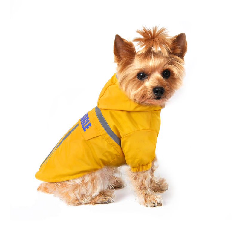 Chaquetas luminosas únicas de la lluvia del impermeable reflexivo al aire libre del animal doméstico con el bolso del almacenamiento para los perros