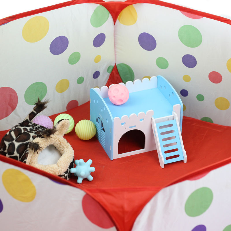 Tienda animal los 40X85cm de la jaula del parque de niños plegable portátil de nylon del animal doméstico de la yarda del ejercicio pequeña