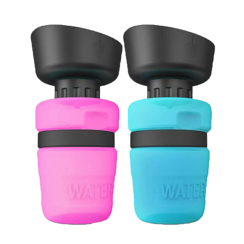 Botella de agua de consumición del apretón del perro casero hermético del diseño de la cubierta portátil