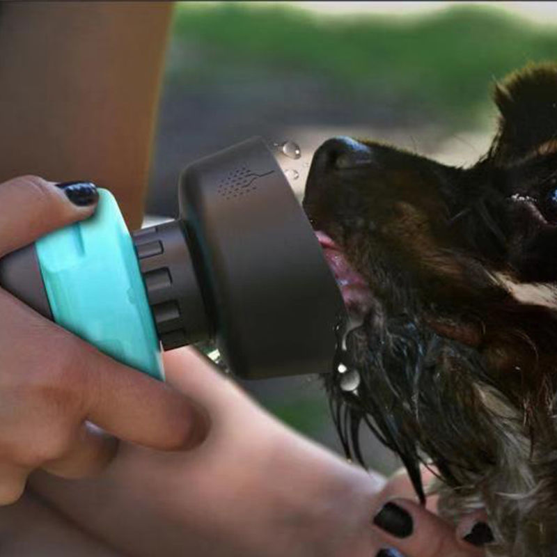 Botella de agua de consumición del apretón del perro casero hermético del diseño de la cubierta portátil