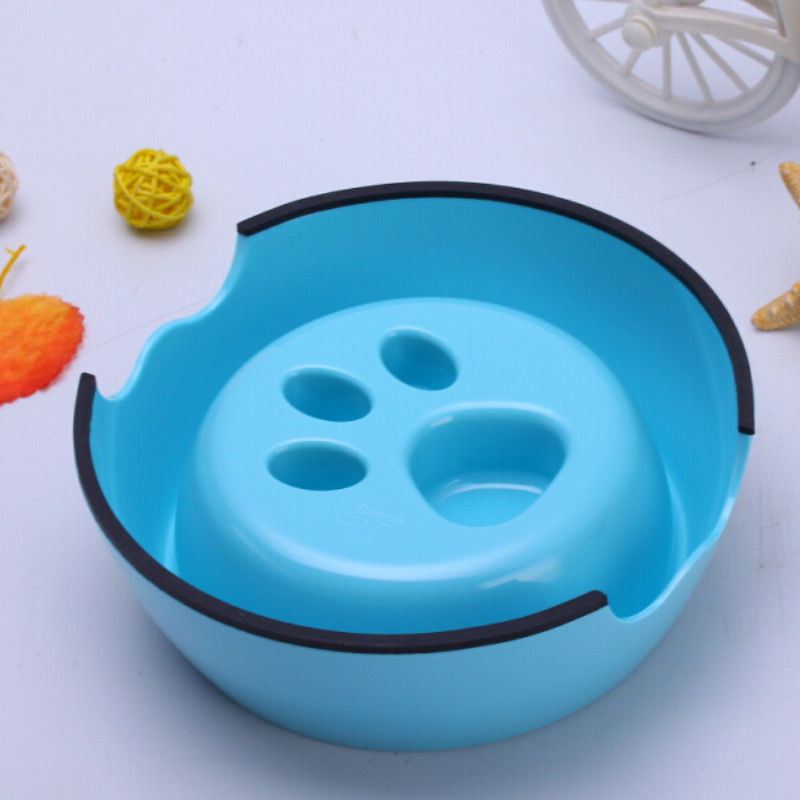 No deslice el cuenco lento del perrito del alimentador de la consumición Cat Bowl Prevent Cat Food del chapoteo del animal doméstico lento del agua