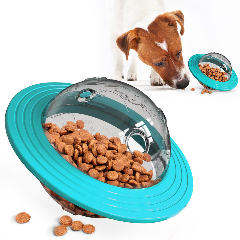 Bola lenta 13.5*15 interactivo *12cm del alimentador de la comida del índice de inteligencia del juguete del dispensador de la invitación del perro del planeta