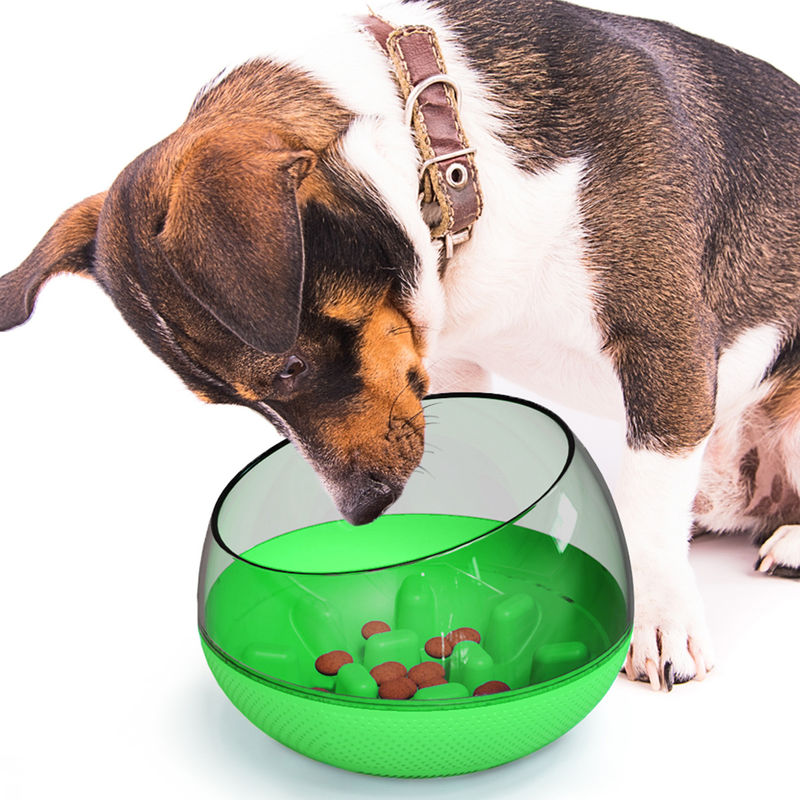 El derramamiento lento del cuenco del entrenamiento de la comida de perro del animal doméstico impermeabiliza el cuenco lento el 19*19*13.5cm del perro de la consumición