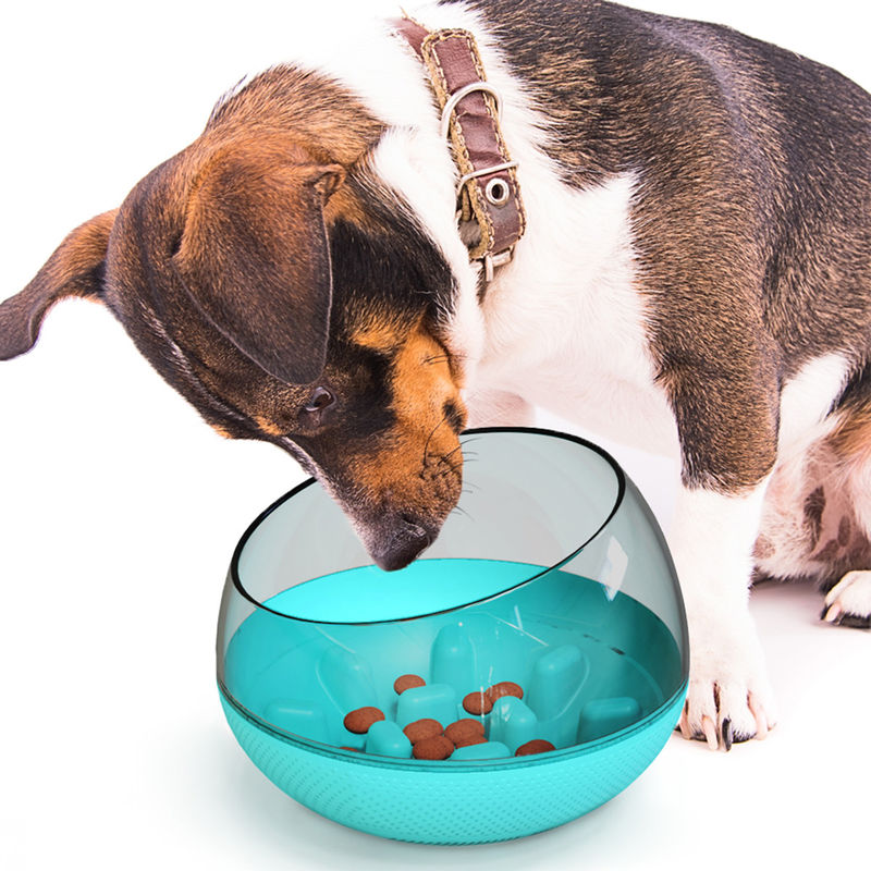 El derramamiento lento del cuenco del entrenamiento de la comida de perro del animal doméstico impermeabiliza el cuenco lento el 19*19*13.5cm del perro de la consumición