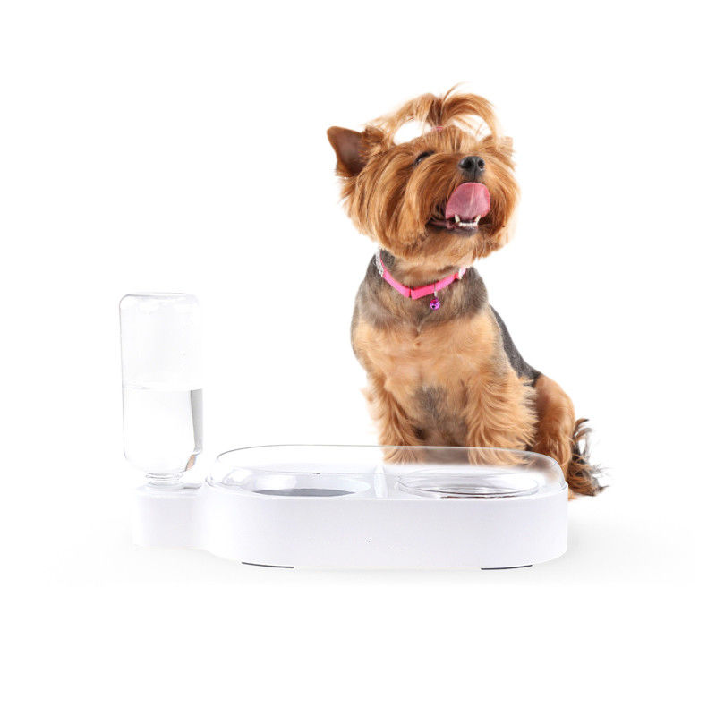 Alimentador aislado automático profesional del perro del cuenco del cuenco 2 del perro de la prueba del derramamiento de la hilada