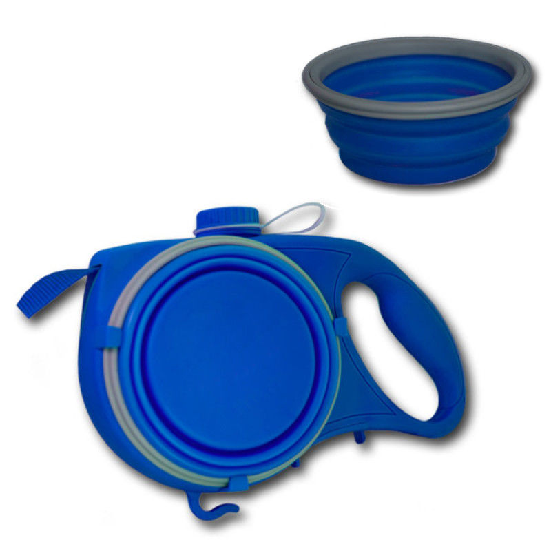 Accesorios antis del animal doméstico del cuenco de la botella de agua de la correa de perro del resbalón el 16ft