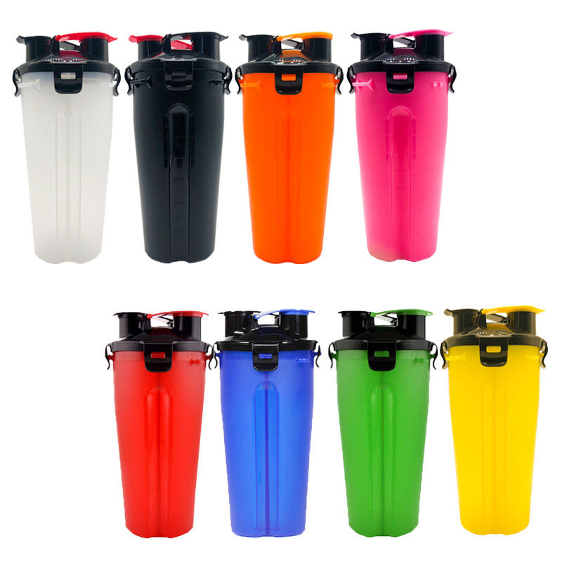 Envase de alimento para animales de la botella de agua del perro 2 in-1 con los cuencos plegables del perro