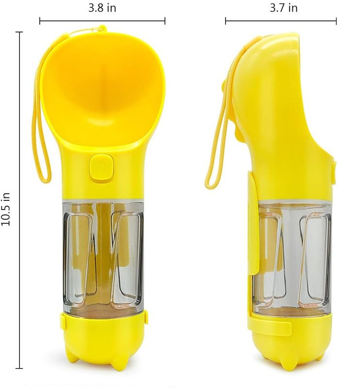 Tenedor de consumición del bolso de la basura de la botella 300ML del perro portátil
