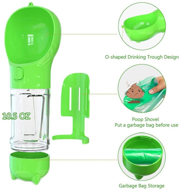 Los perros al aire libre plásticos viajan la botella de agua 300ML