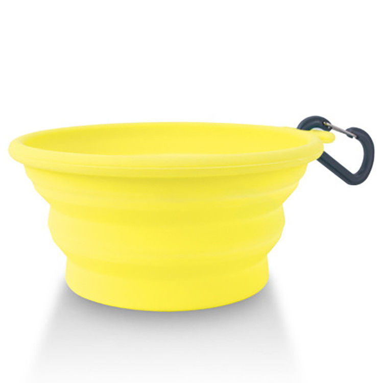 cuenco plegable del agua del perro del silicón de 365ml 685ml para las actividades al aire libre