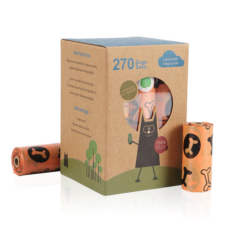 El impulso amistoso de Eco de la prueba del escape empaqueta para los perros que el impulso perfumado biodegradable empaqueta 18 Rolls en una caja