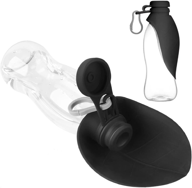 envase del dispensador del agua del animal doméstico 20Oz y cuenco portátiles del alimentador para los perros