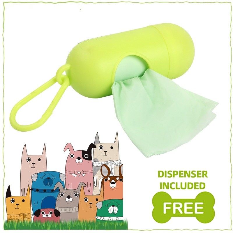 La basura biodegradable del perro de la prueba del escape empaqueta con Dispeners para el perrito
