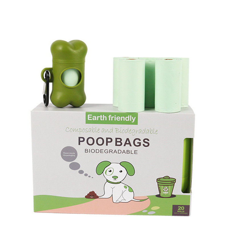 El impulso biodegradable del perro de 20 de Rolls dispensadores del hueso empaqueta fuentes amistosas del perrito de Eco