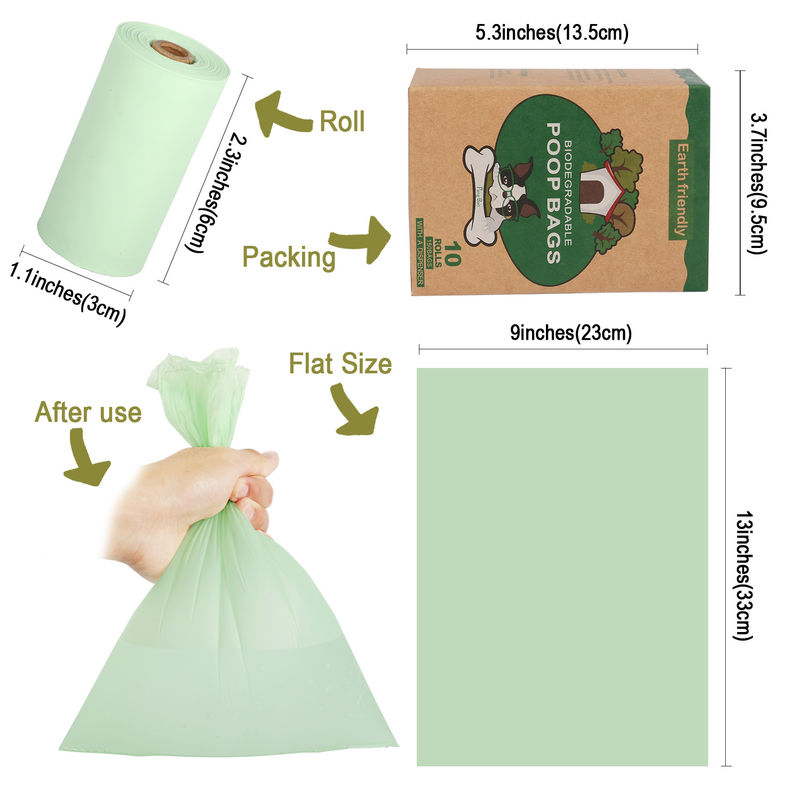 El impulso biodegradable libre plástico abonable del perro del 100% empaqueta con el dispensador