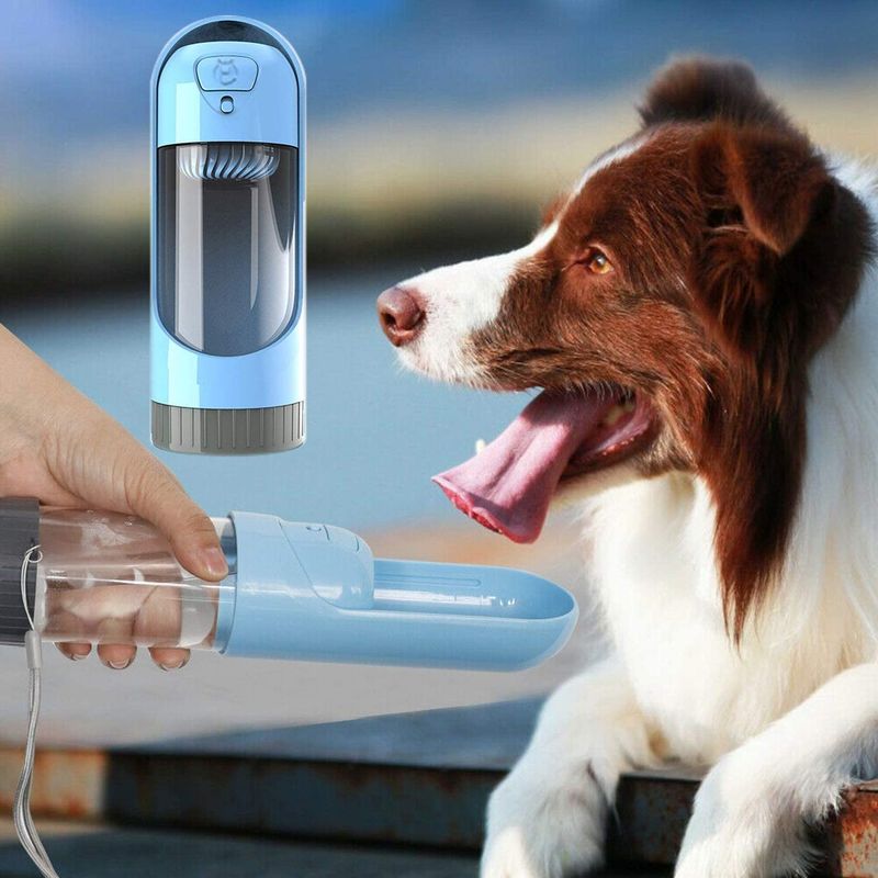 botella de agua plegable del perro del ABS de 300ml Ourdoor
