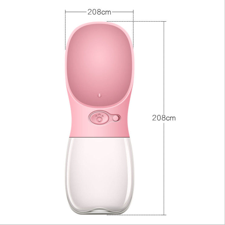 Botella de agua plegable portátil del perro de la taza de la bebida 12-20OZ para caminar