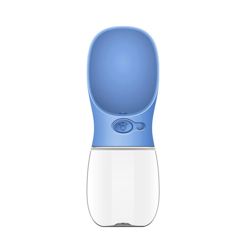 Fuente de consumición portátil del perro del silicón de la categoría alimenticia de la taza de la botella de agua del animal doméstico al aire libre 12OZ