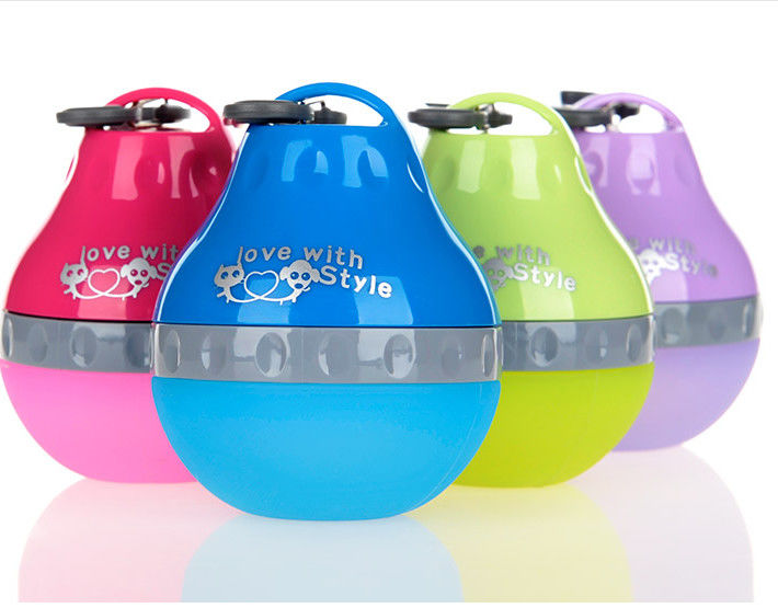 Botella de agua del perro del silicón de la comida 7 onzas estilo del amor de 14 onzas para los pequeños animales domésticos