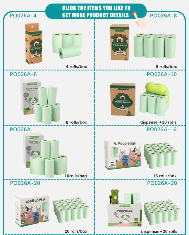 Cat Dog Poop Bag Dispenser el 100% biodegradable