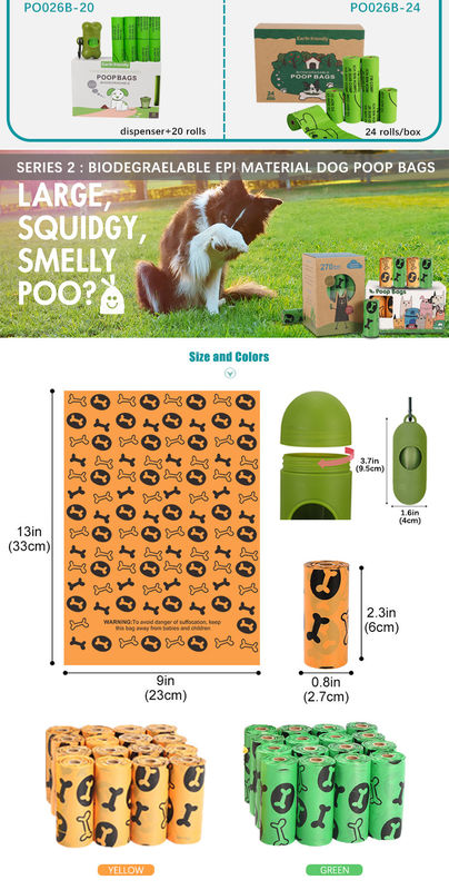 Cat Dog Poop Bag Dispenser el 100% biodegradable