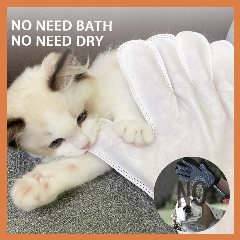 El animal doméstico de la preparación del BALNEARIO de Cat Custom Deodorizing del perro que lava guantes limpia sin alcohol